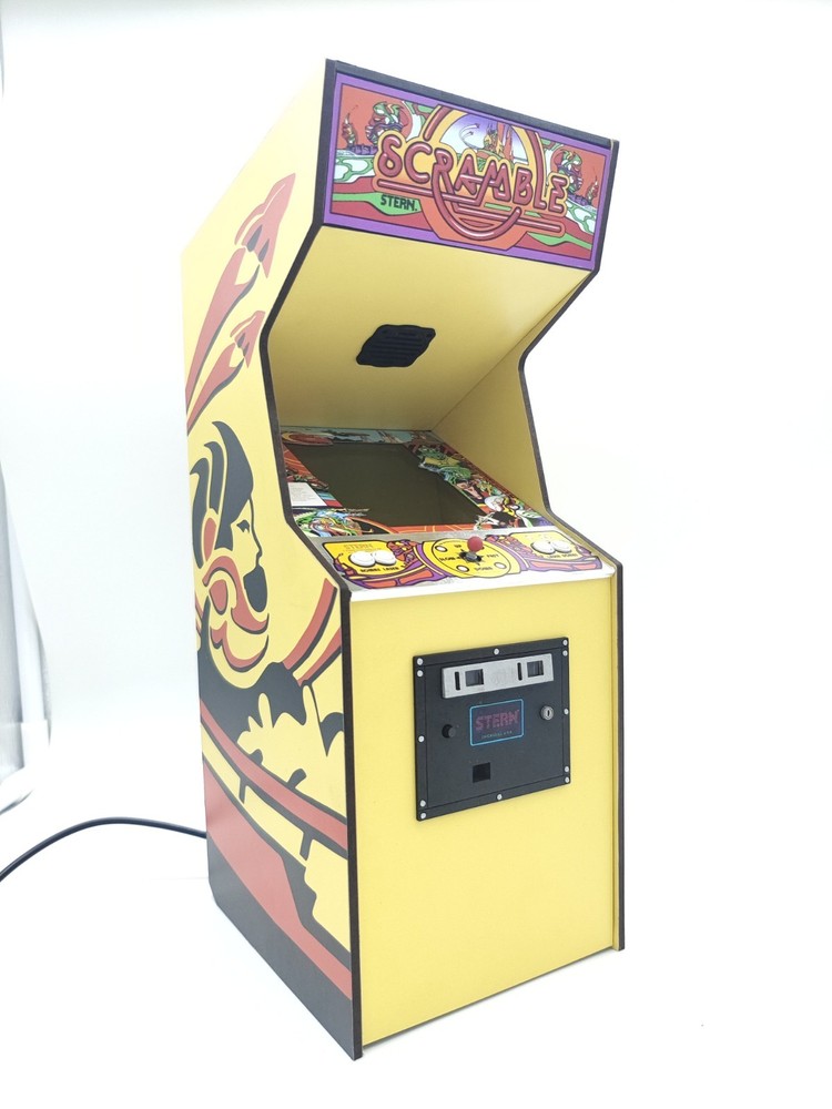 Scramble, 1/6 scale mini working arcade cabinet.