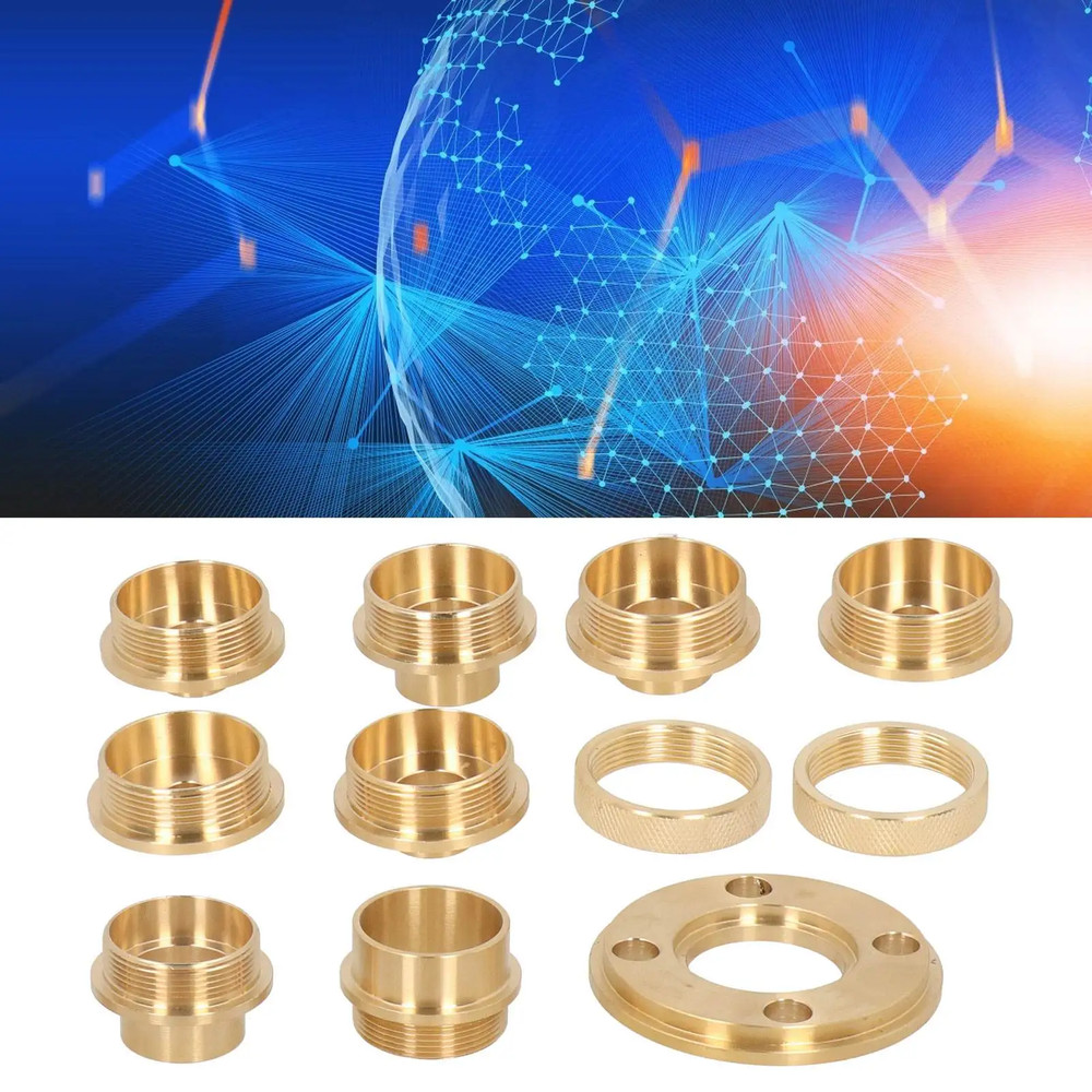 /Set Brass Template Router Guides Kit with Lock Nut Adapter Router Accessory Rou