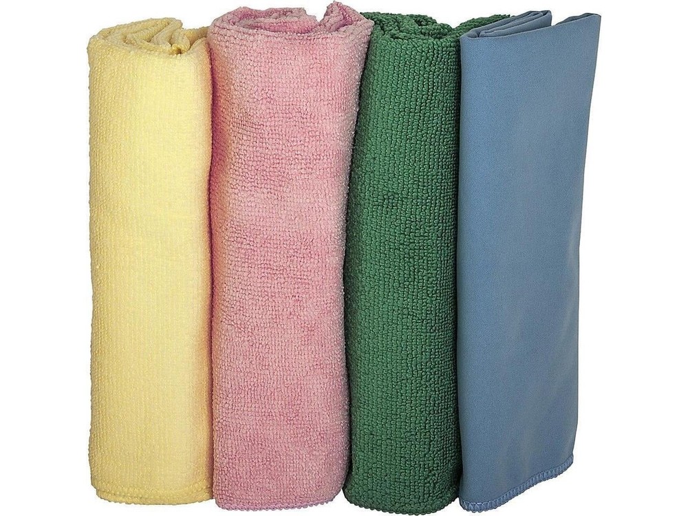 Microfiber Cleaning Cloths Assorted 4 Count 4 Pack