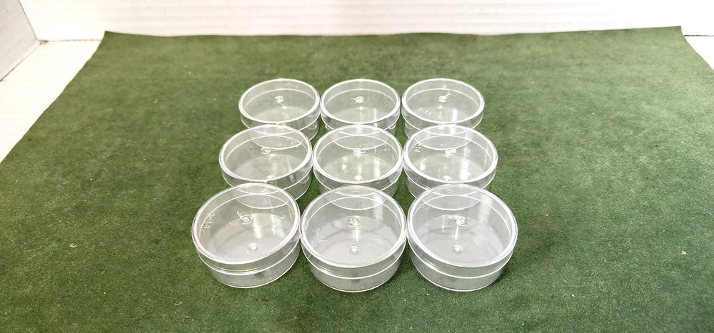 9 Round Acrylic Containers
