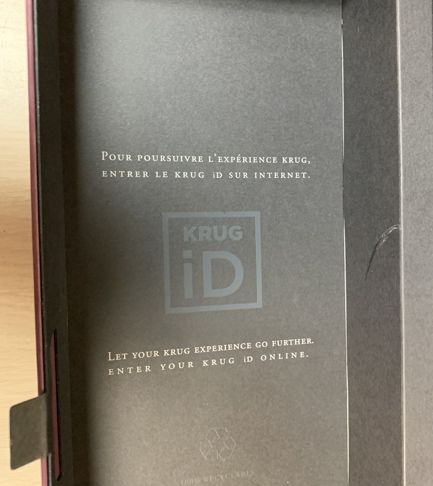 Krug Grand Cuvee Champagne Empty Box 170th Edition