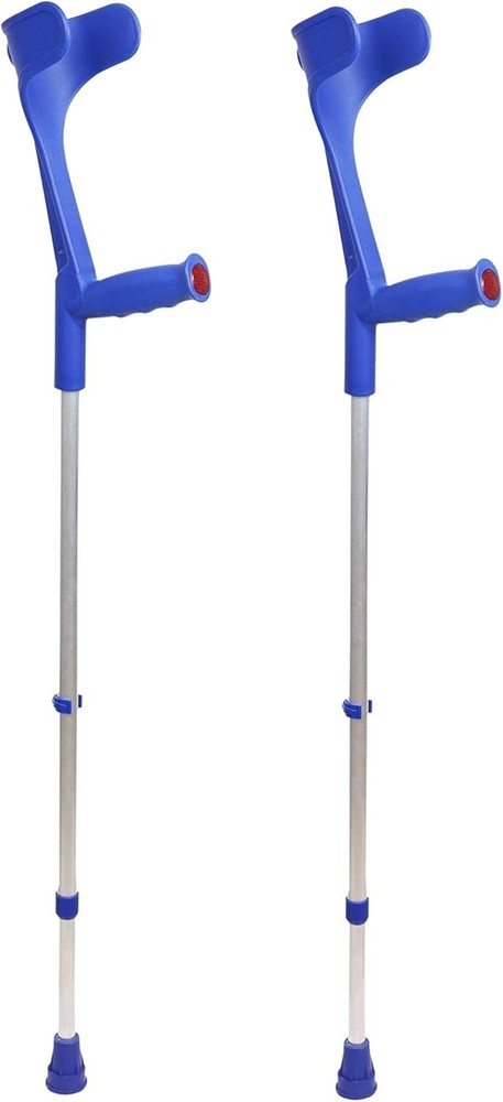 Adjustable Height Elbow Crutches x2 Set - Lightweight