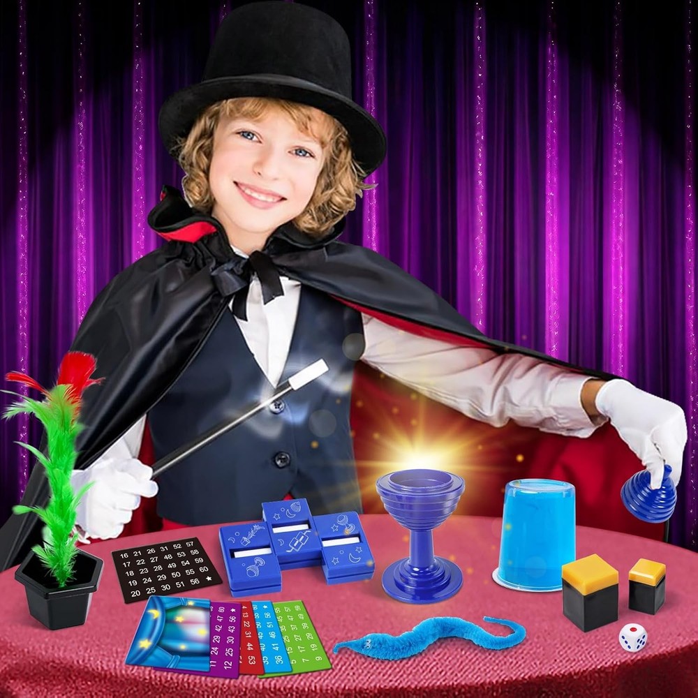 Magic Kit, 50+ Tricks for Kids with Instructions Each...