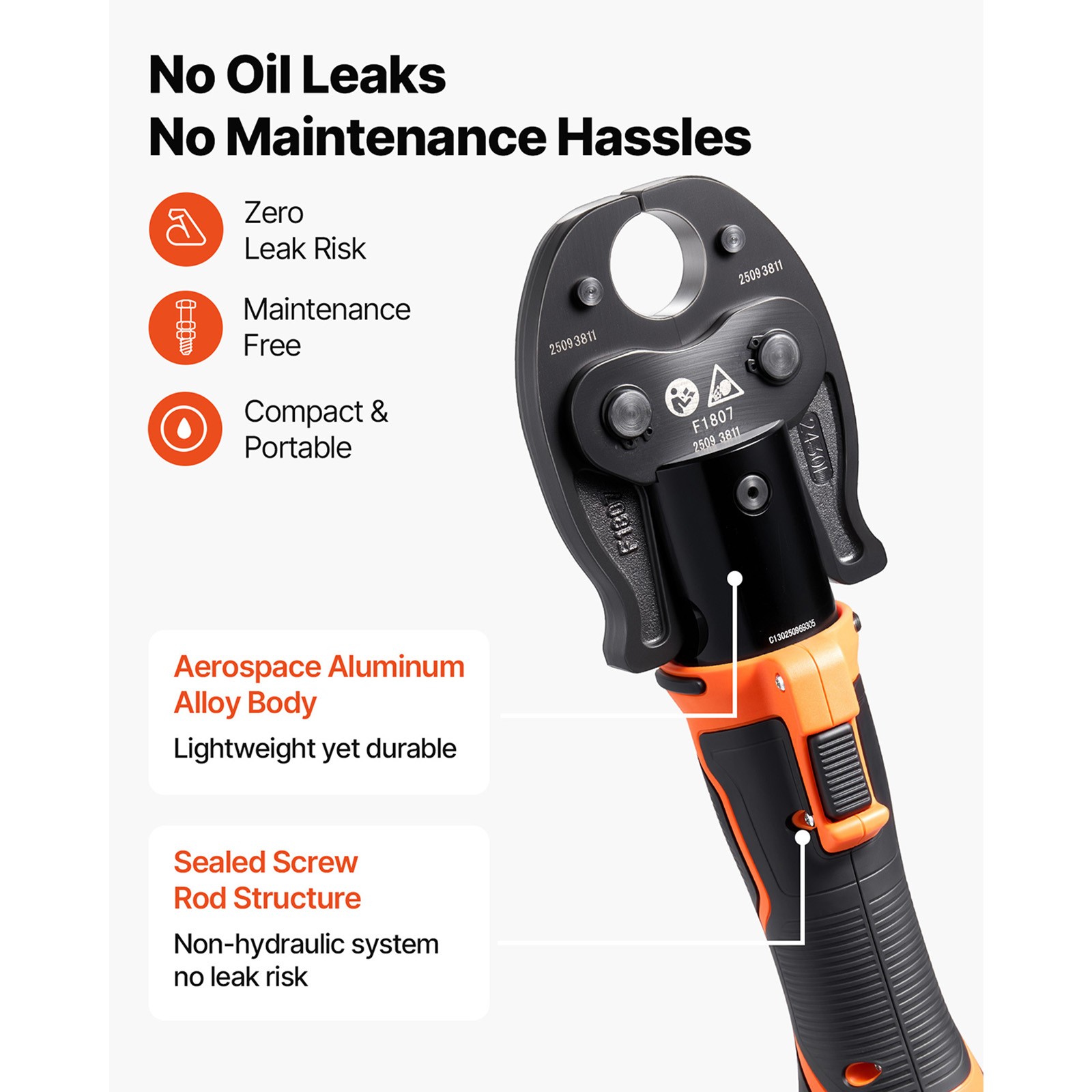 Uimoso 18V Cordless Mini Press Tool Kit for PEX Pipe and Copper Rings