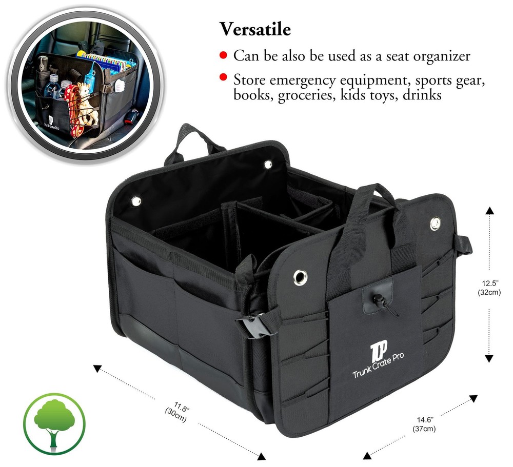 TRUNKCRATEPRO Save 15 per cent off Bundle 1 regular trunk organizers (black)