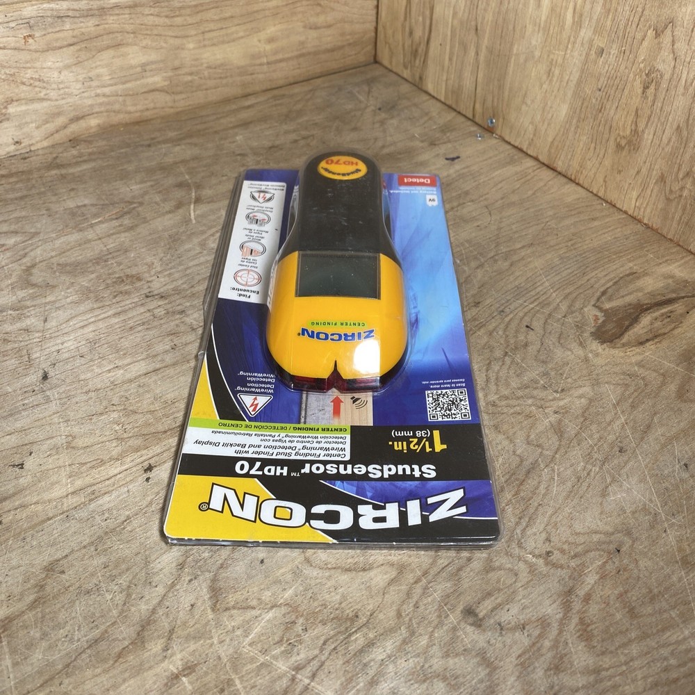 Zircon StudSensor HD70 Stud Finder with Wire Warning