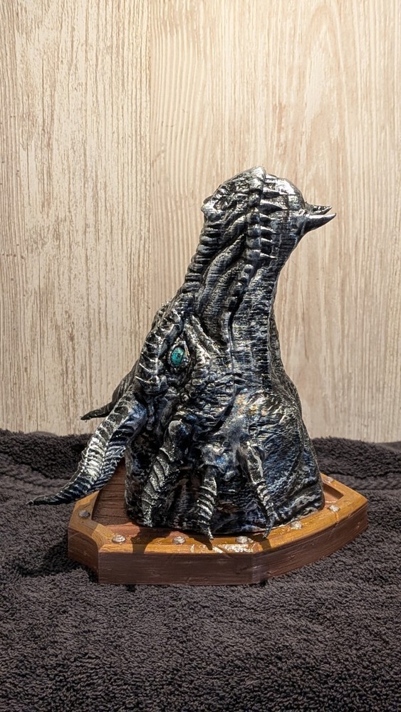 Western Dragon Trophy Wallmount - 3D Printed