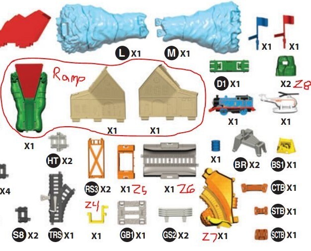 Thomas & Friends TrackMaster Sky-High Bridge Jump Set Replacement Parts
