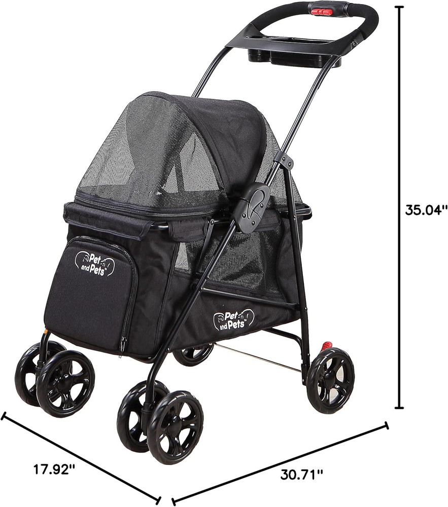 Simplicity Pet Stroller, Black