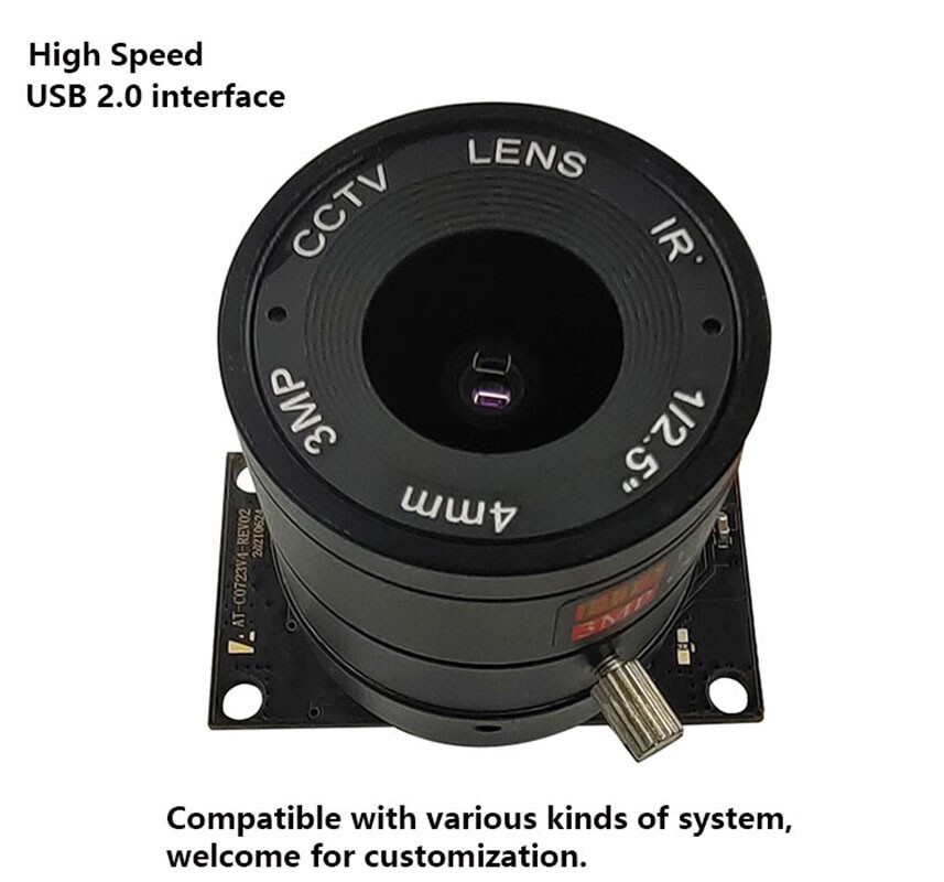 USB Camera Module OV9281 720P Global Shutter Module Global Exposure UVC Webcam