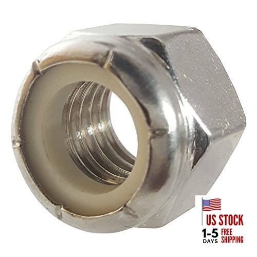 Nylon Insert Hex Lock Nuts - 7/16"-14 (25-Pack) Stainless 7/16-14 (25 Pack)
