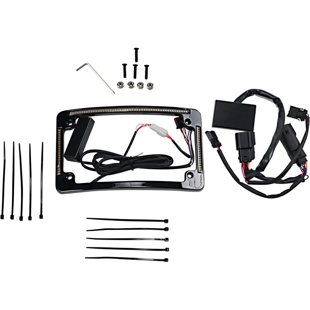 Custom Dynamics All in One License Plate Frame - Black | TF05-BCM-B