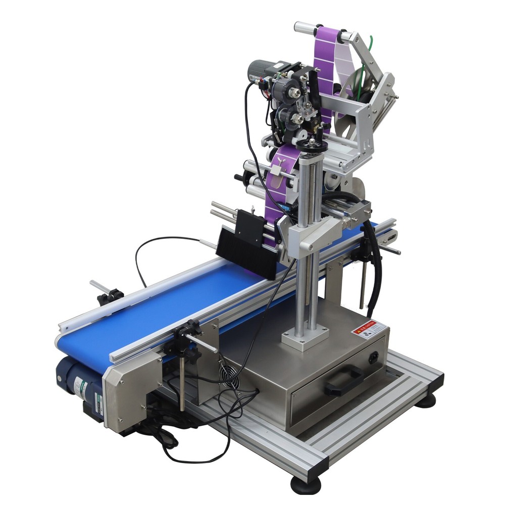 Auto Conveyor Table Flat Box Labeling Machine Label Applier Machine 25-50pcs/min