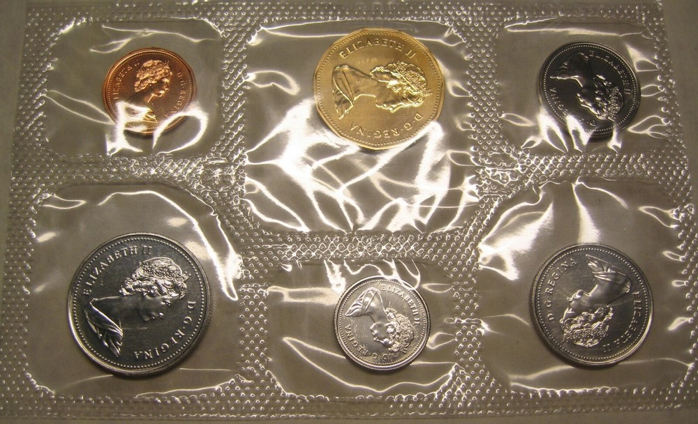 1989 Canada PL Set (6 Coins Cent to $1). MINT UNC. Take a Look