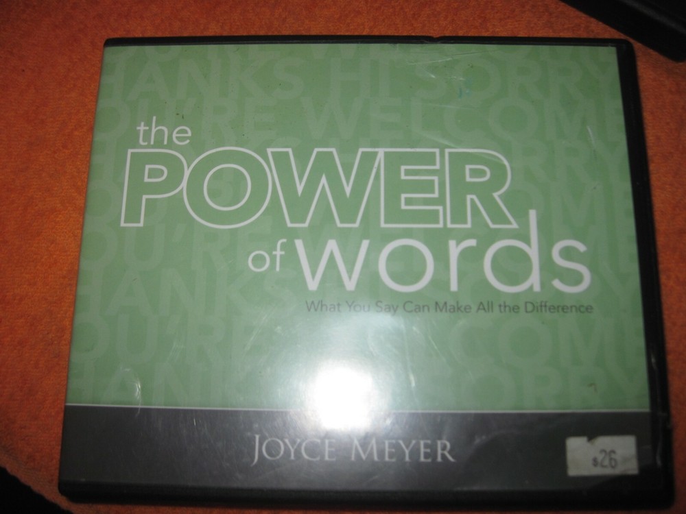 JOYCE MEYER CD's: Power of Words, Relationships, GuardYourHeart, UsingTimeWisel