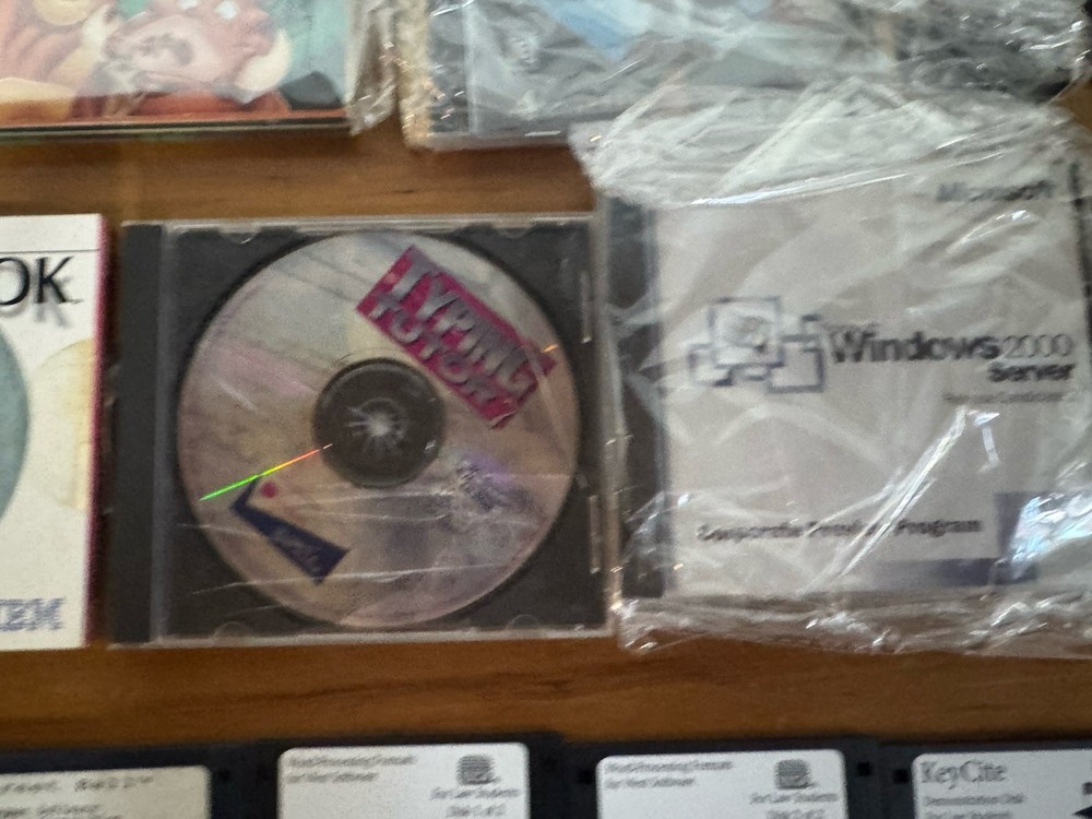 Vintage 90s Software Lot CD-ROM Floppy Disks Encarta Windows Modem UNTESTED