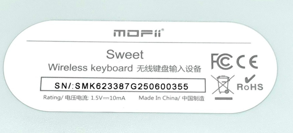 New MOFii Sweet 104 Keys Wireless Keyboard And Mouse Bundle - Blue