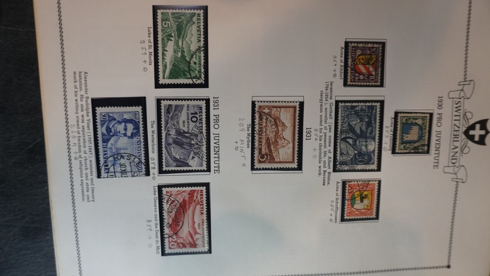 Nice Switzerland collection in album