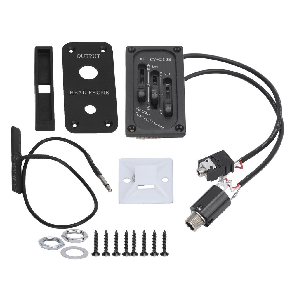 Violin Pickup Adjustable Silent EQ Equalizer Accessory Set Kit for Electric