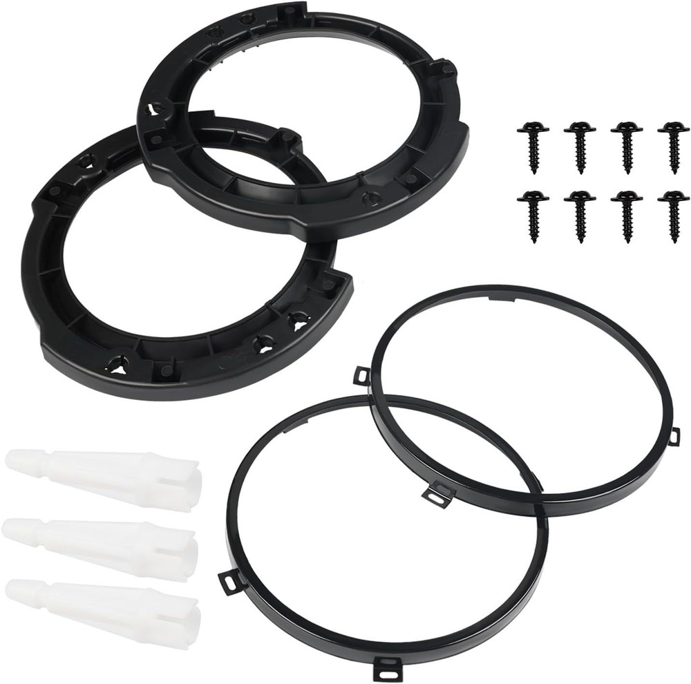 4pcs 7" Headlight Mount Bracket Ring Replacement for 2007-2018 Jeep Wrangler JK