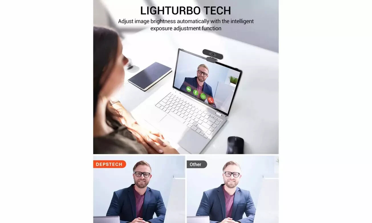 1080P Full HD USB Webcam for PC Desktop,Laptop Web Camera with Microphone