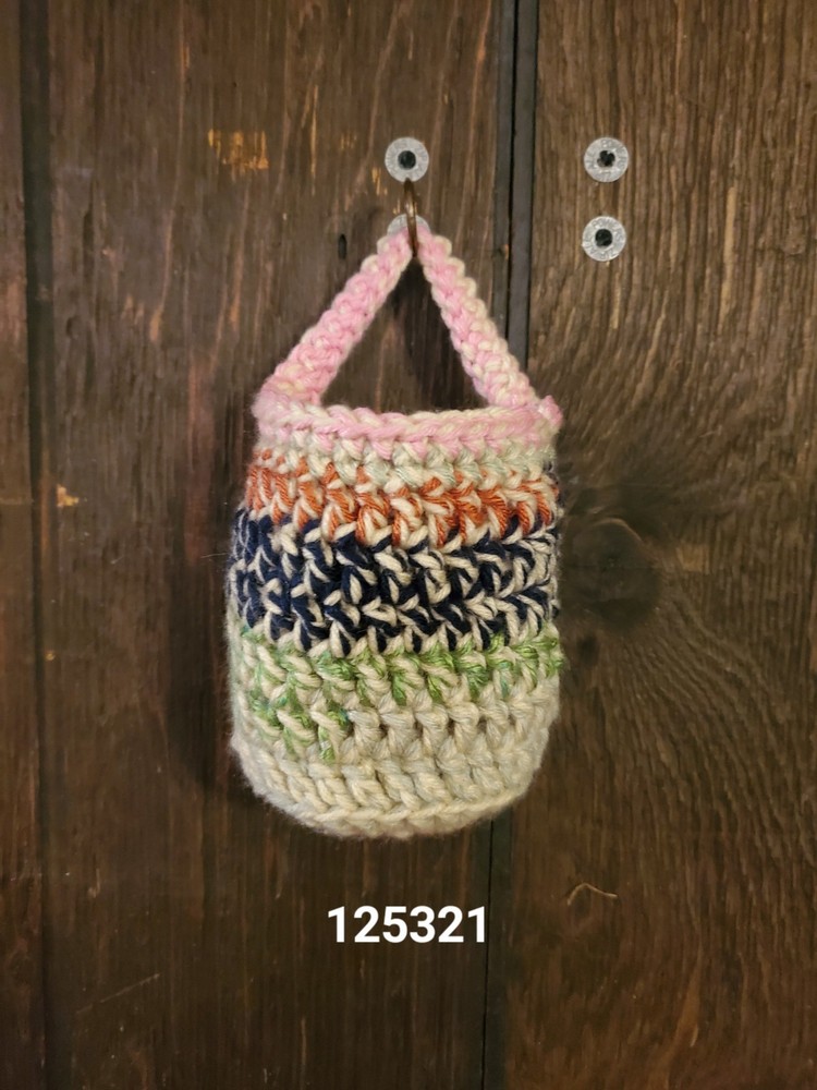 Handmade Crochet Mini Hanging Basket