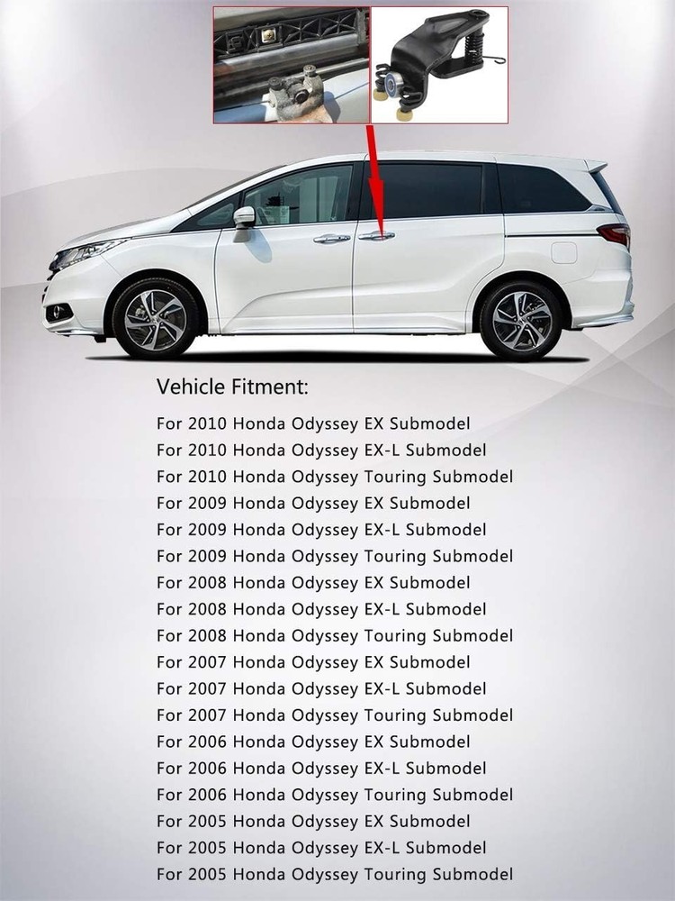 "Pair Left Right Sliding Side Door Rollers Assembly Compatible Honda Odyssey "