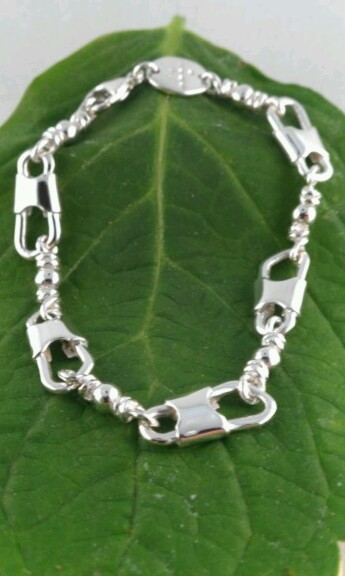 ACTS Bracelet Sterling Silver Fishers Of Men Emmaus Bracelet HEAVY LINK !