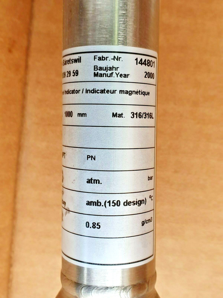 WEKA 34000 Magnetic Level Indicator, Visual Level Gauge # NEW