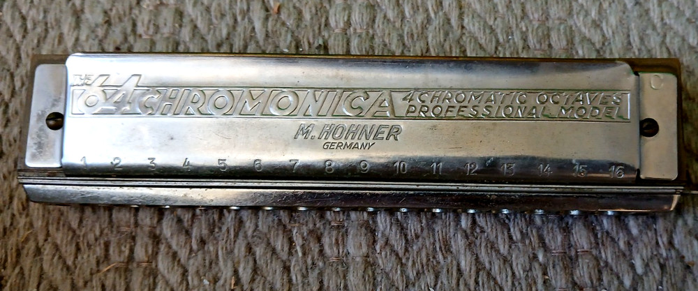 Hohner The 64 Chromonica 4 Chromatic Octaves Professional Model Harmonica, Case