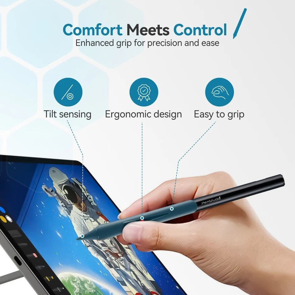 New iPad Pencil for iPad/iPad Air/iPad Mini/iPad Pro | Ergonomic Grip| PSX Pink