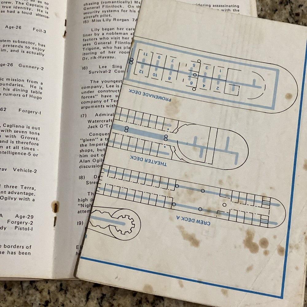 Action Aboard (FASA Traveller) - worn w/ deckplans