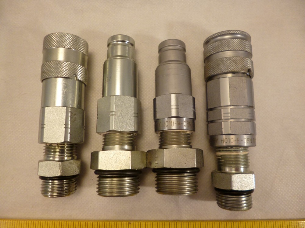 2 SETS HOLMBURY & UNBRANDED HYDRAULIC QUICK DISCONNECT COUPLING 1/2" NPT