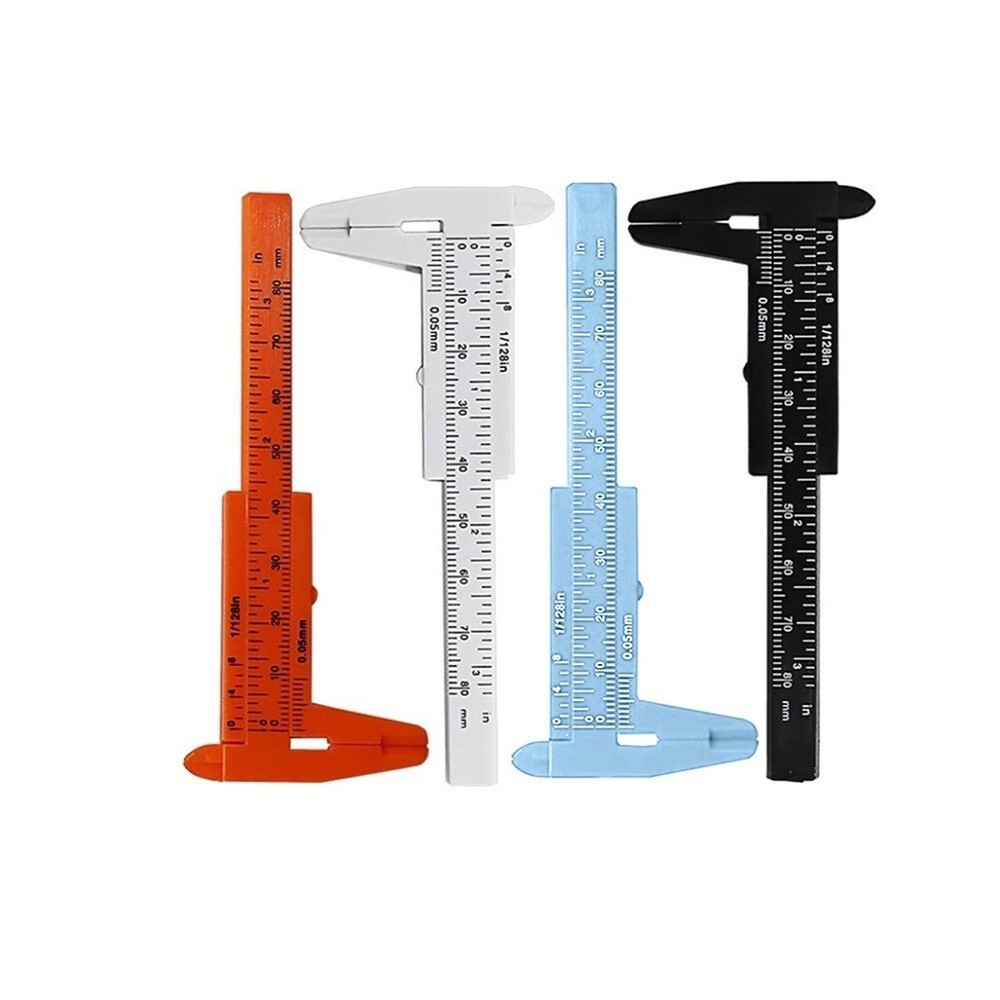 Small Size Plastic Vernier Caliper Gauge Measure Tool Ruler Micrometer 80mm