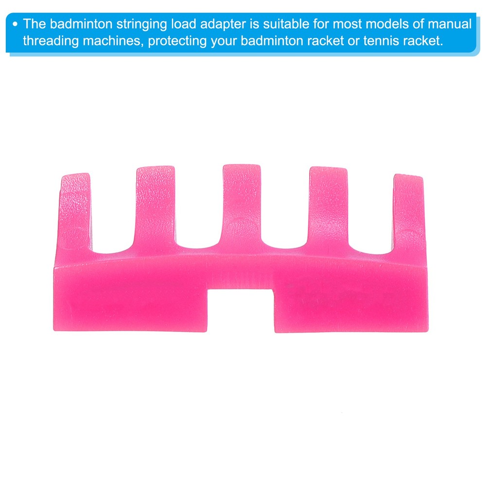 2Pcs Embedded Badminton Stringing Racquet Load Spreader Adapter, Pink/Blue