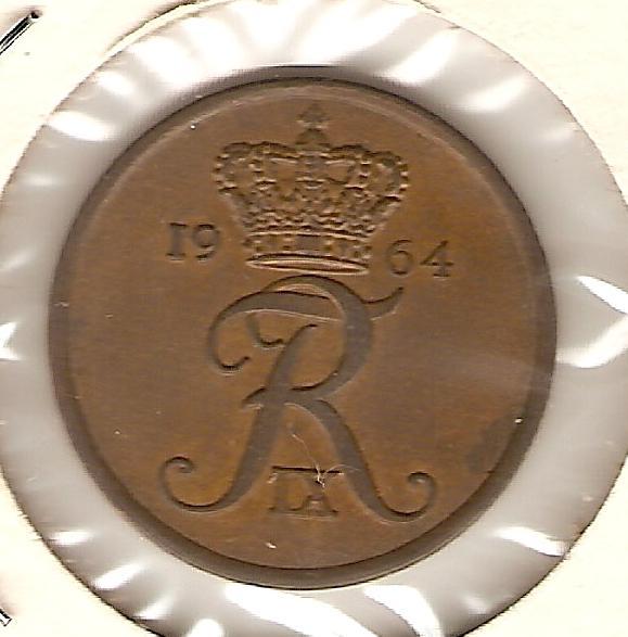 1964 DENMARK Coin 5 ORE