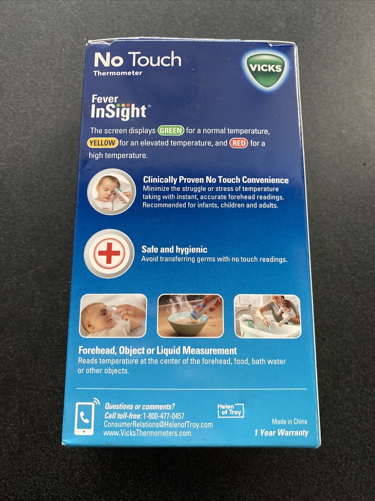 NEW Vicks No-Touch 3-in-1 Thermometer