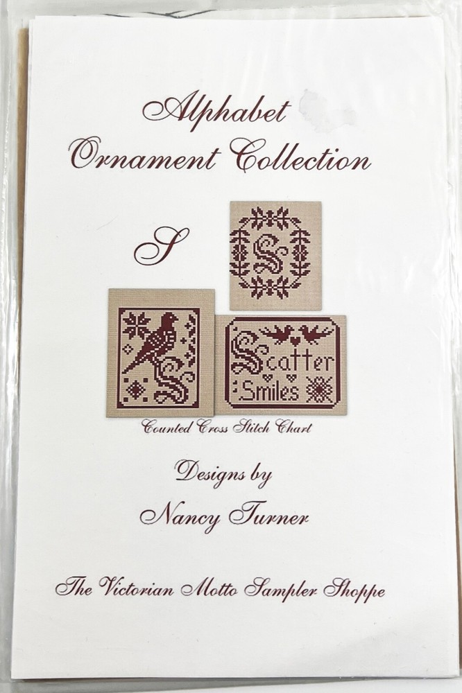 Alphabet Ornament Collection Pattern Designs By Nancy Turner
