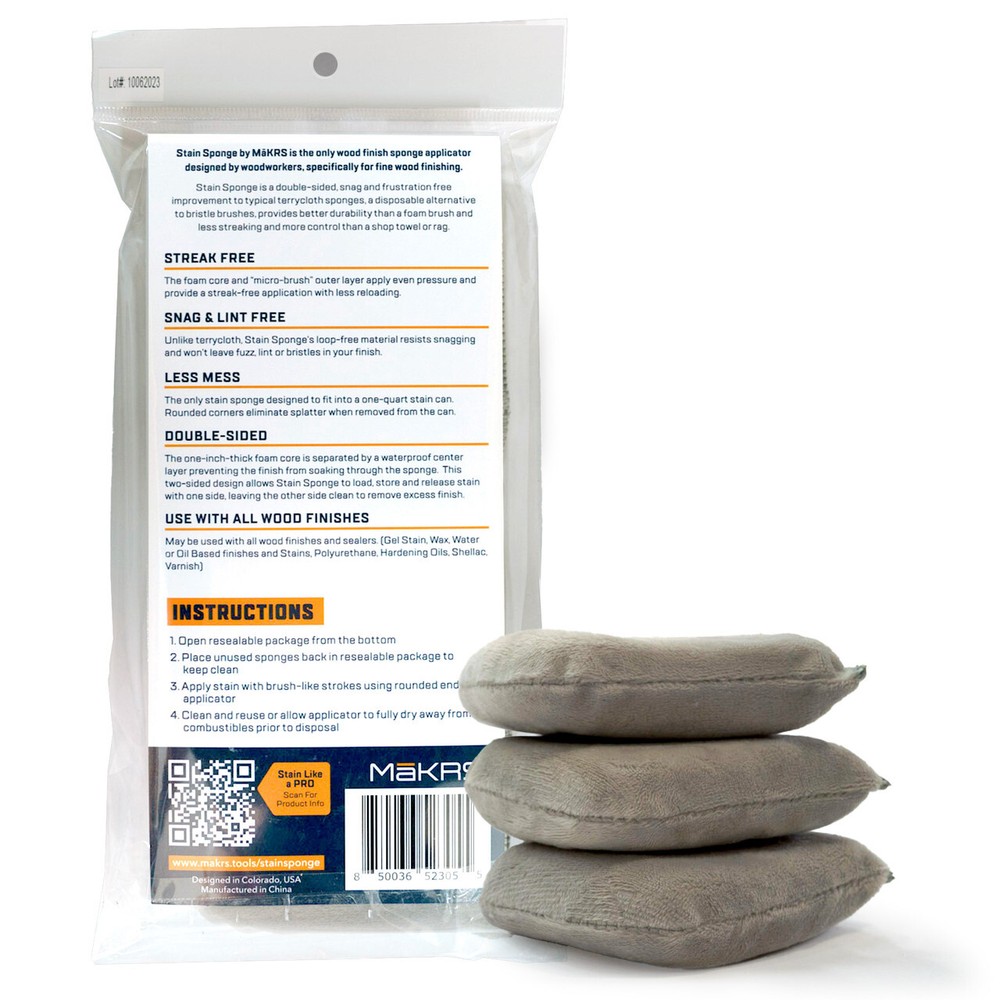 MāKRS Wood Stain Sponge (3-pack)