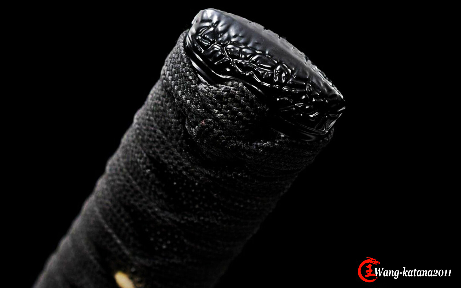 All Black Katana Damuscus Folded T10 Steel Functional Japanese Samurai Sword