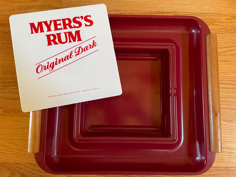 Vintage Myer's Rum Appetizer Chilling Tray - Sharp Condition!