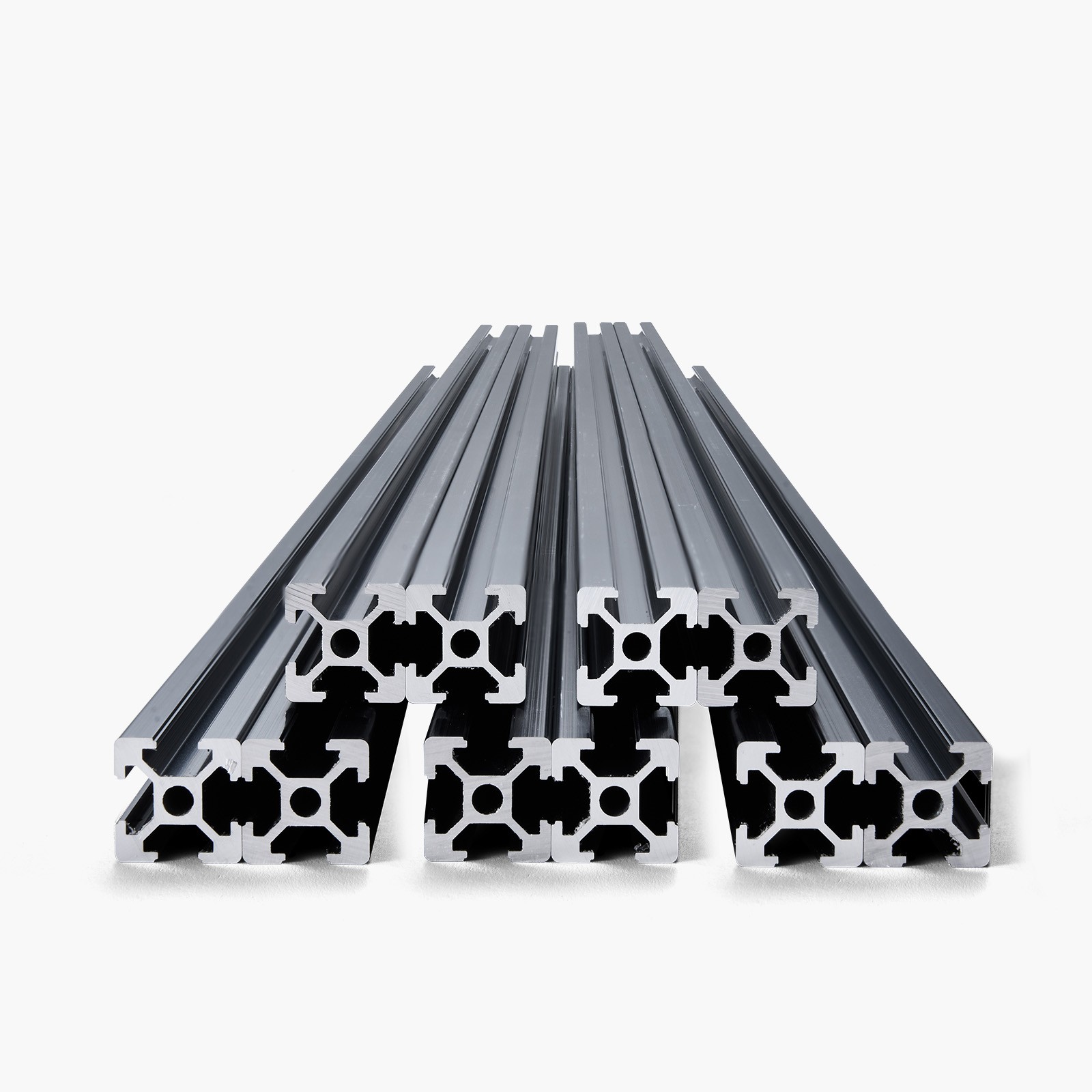 10PCS 39.4in (1000mm) T Slot 2020 Aluminum Extrusion Anodized Linear Rail