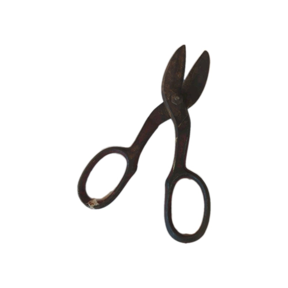 Antique Metal Primitive Cutting Scissors Garden Tool