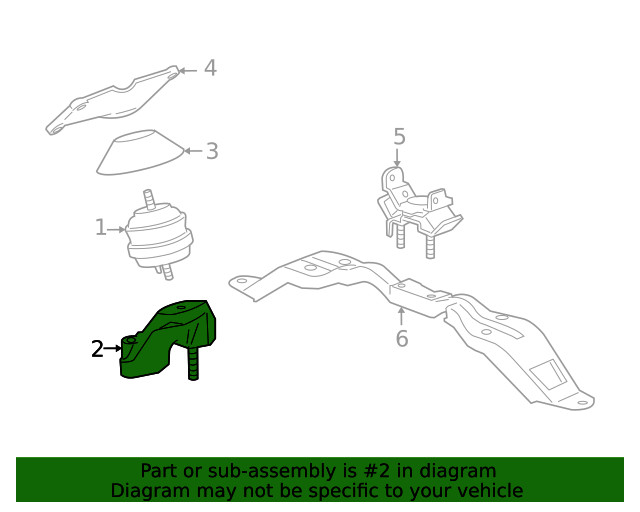 Genuine GM Mount Bracket 25767169