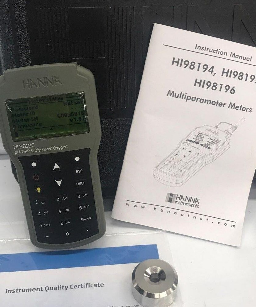Hanna HI98196 Multiparameter pH/ORP/DO/Pressure/Temp. Waterproof Meter