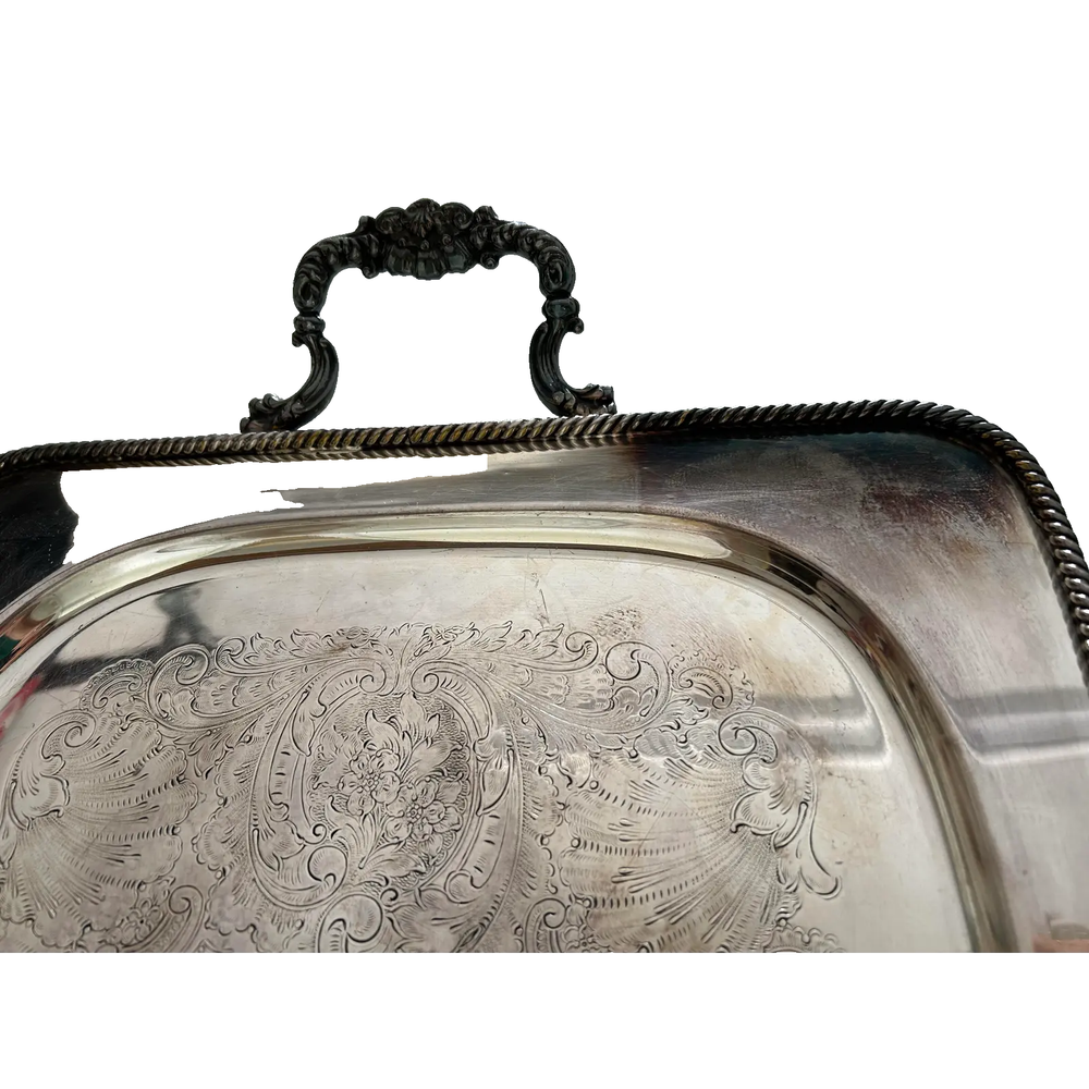 Marked K&K Silver Plate Serving Tray