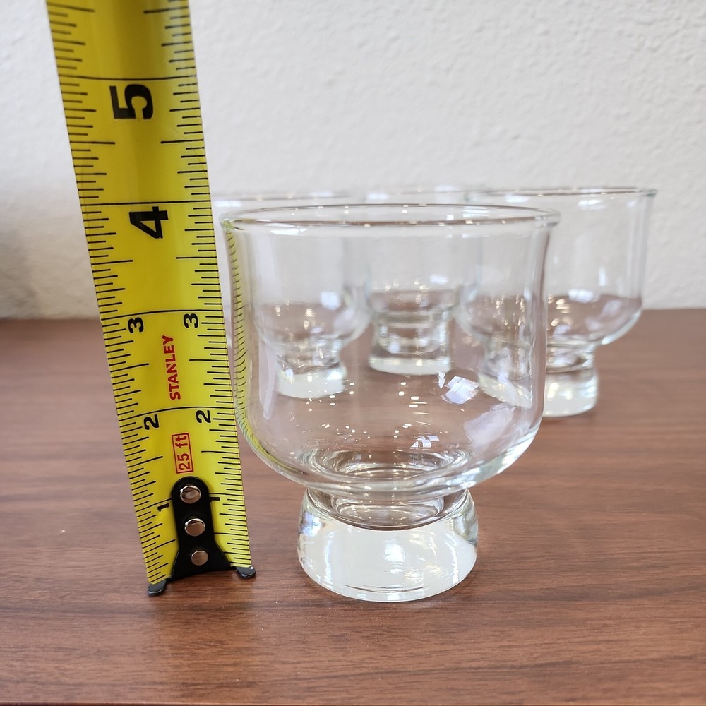 Aurora by Tuscany Crystal Solid Base drinkware Stackable Rocks Glasses MCM
