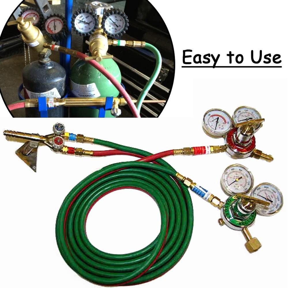 Uenede Oxygen & Acetylene/Propane Flashback Arrestors Set Regulator End...