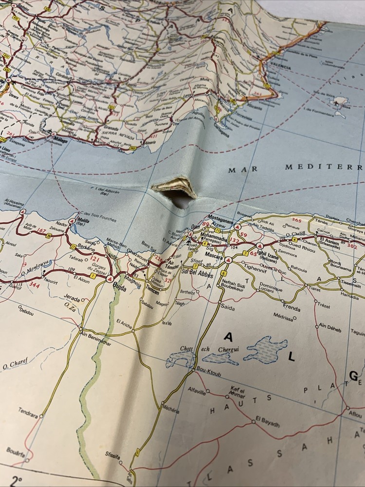 1978 Europa Map, BP/Trafalgar Tours