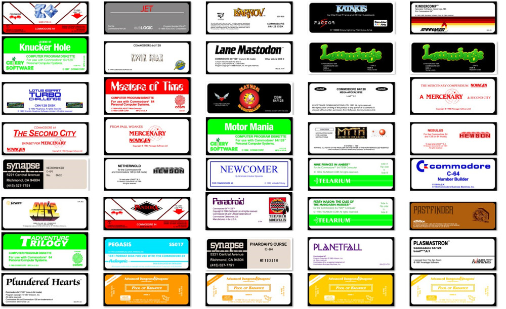 Commodore 64 Games on Floppy Disks / Read Description